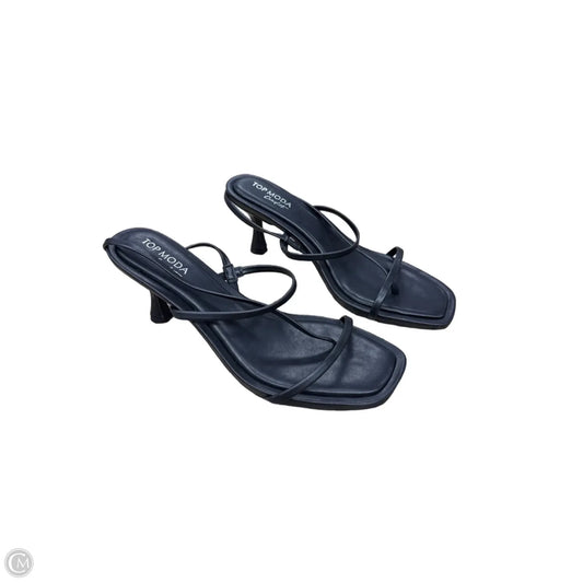Shoes Heels Kitten By Top Moda In Black, Size: 8.5