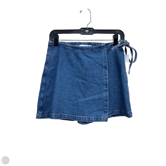 Skirt Mini & Short By Loft In Blue Denim, Size: 2