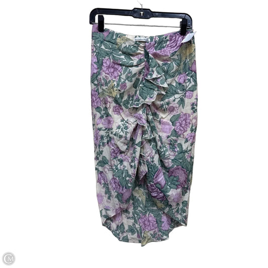 Skirt Maxi By Abercrombie And Fitch In Floral Print, Size: S