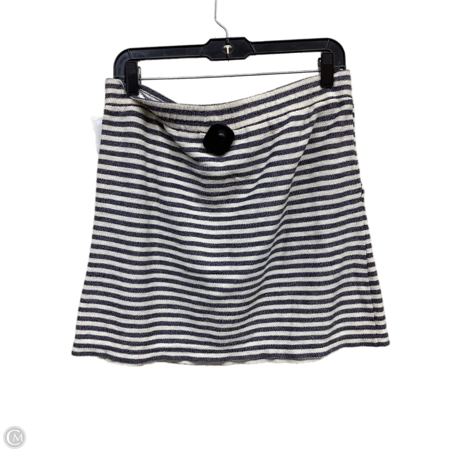 Skirt Mini & Short By Loft In Striped Pattern, Size: M