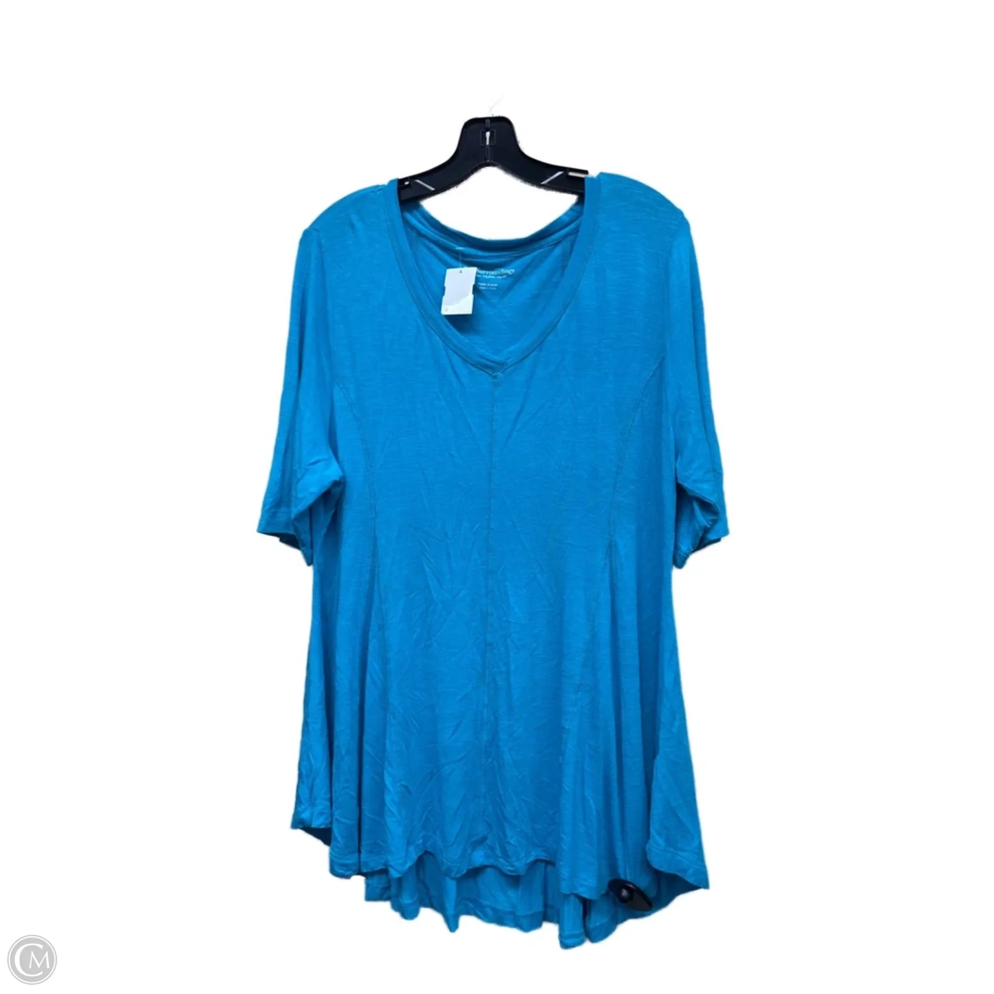 Top Short Sleeve By Soft Surroundings In Blue, Size: Xl