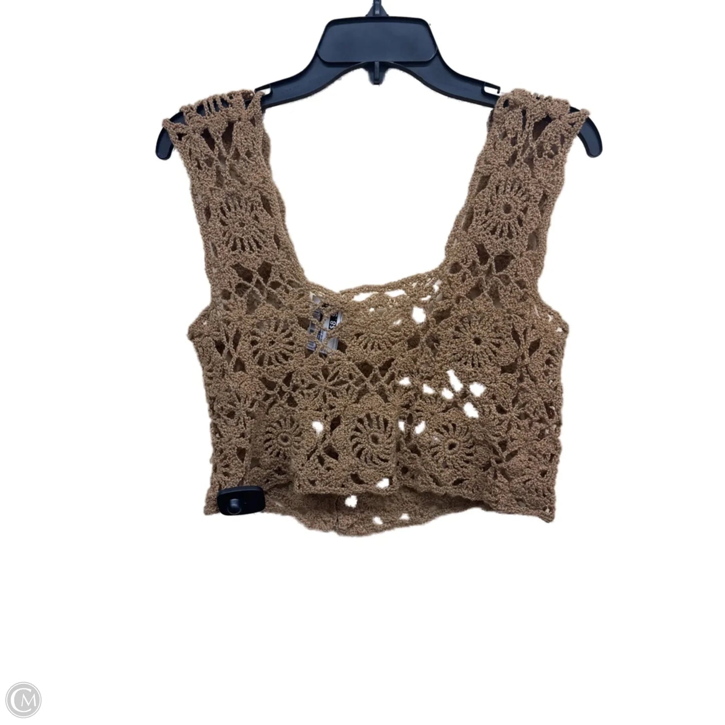 Top Sleeveless By Clothes Mentor In Brown