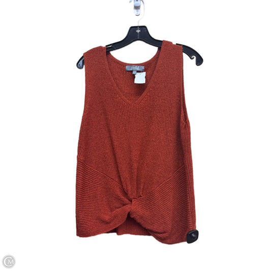 Top Sleeveless By Marled In Orange, Size: L