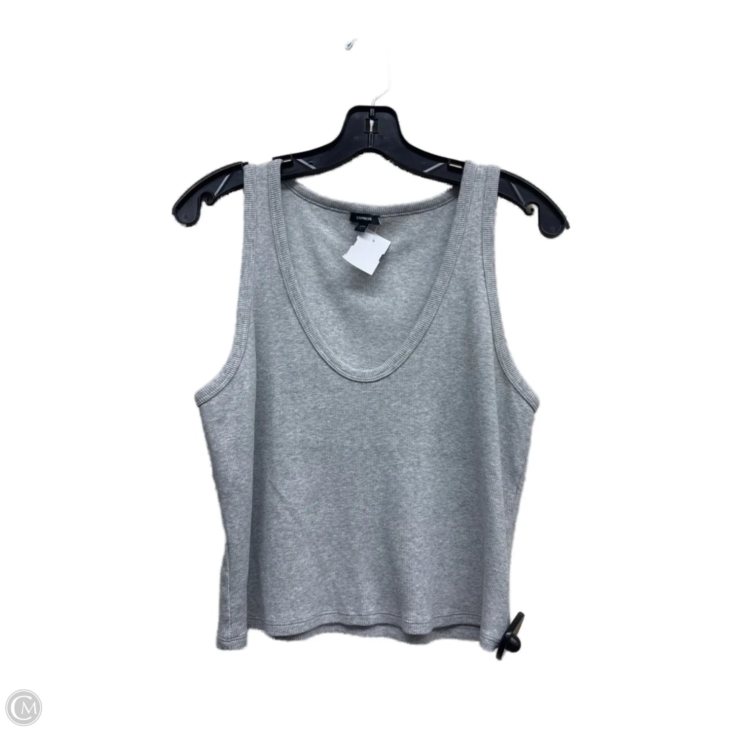 Top Sleeveless By Express In Grey, Size: L