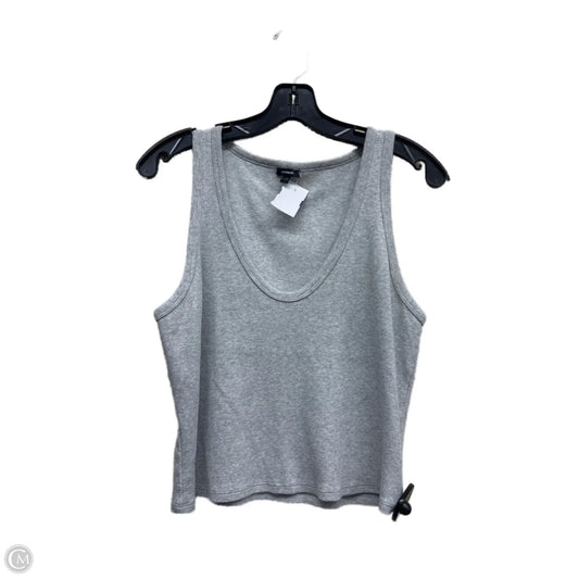 Top Sleeveless By Express In Grey, Size: L
