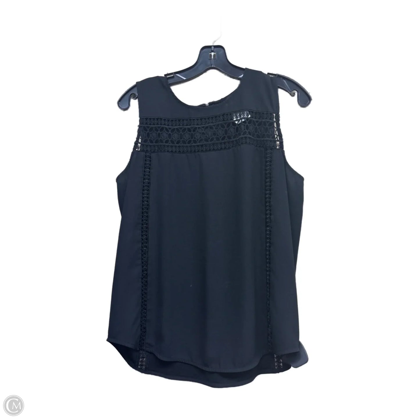 Top Sleeveless By Ann Taylor In Black, Size: M