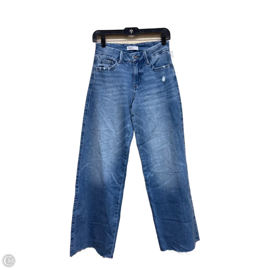 Jeans Wide Leg By Clothes Mentor In Blue Denim, Size: 0