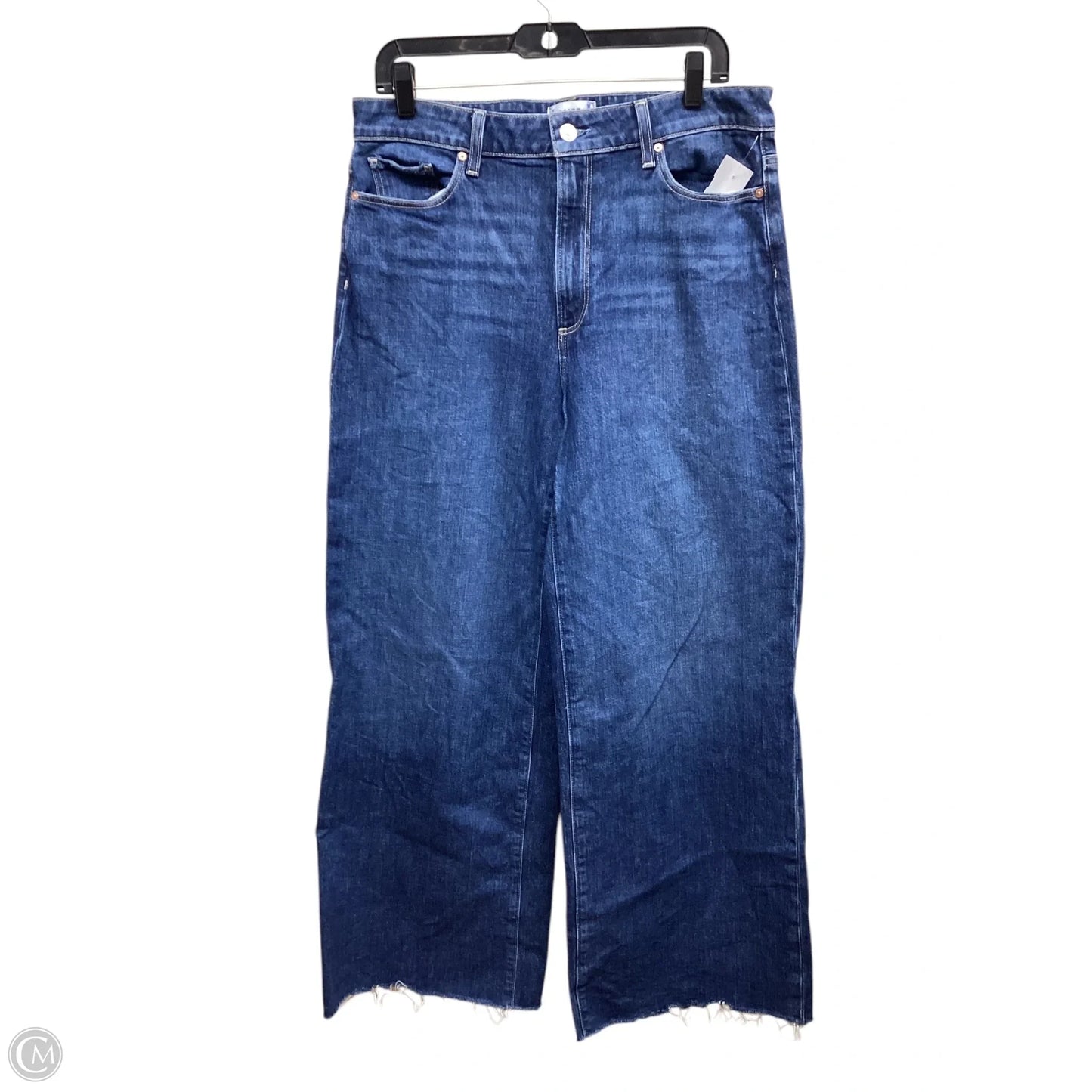 Jeans Wide Leg By Paige In Blue Denim, Size: 14