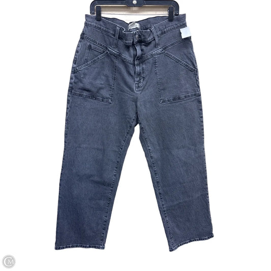 Jeans Wide Leg By Madewell In Grey Denim, Size: 14
