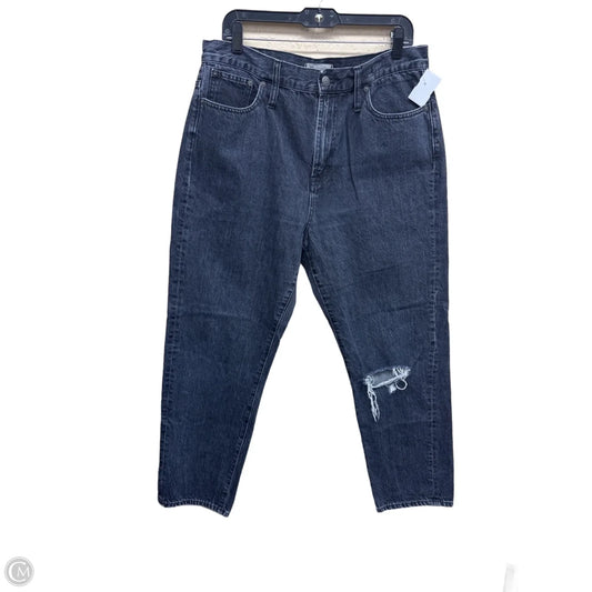 Jeans Straight By Madewell In Black Denim, Size: 14