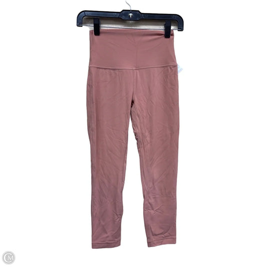 Athletic Leggings By Lululemon In Peach, Size: 4