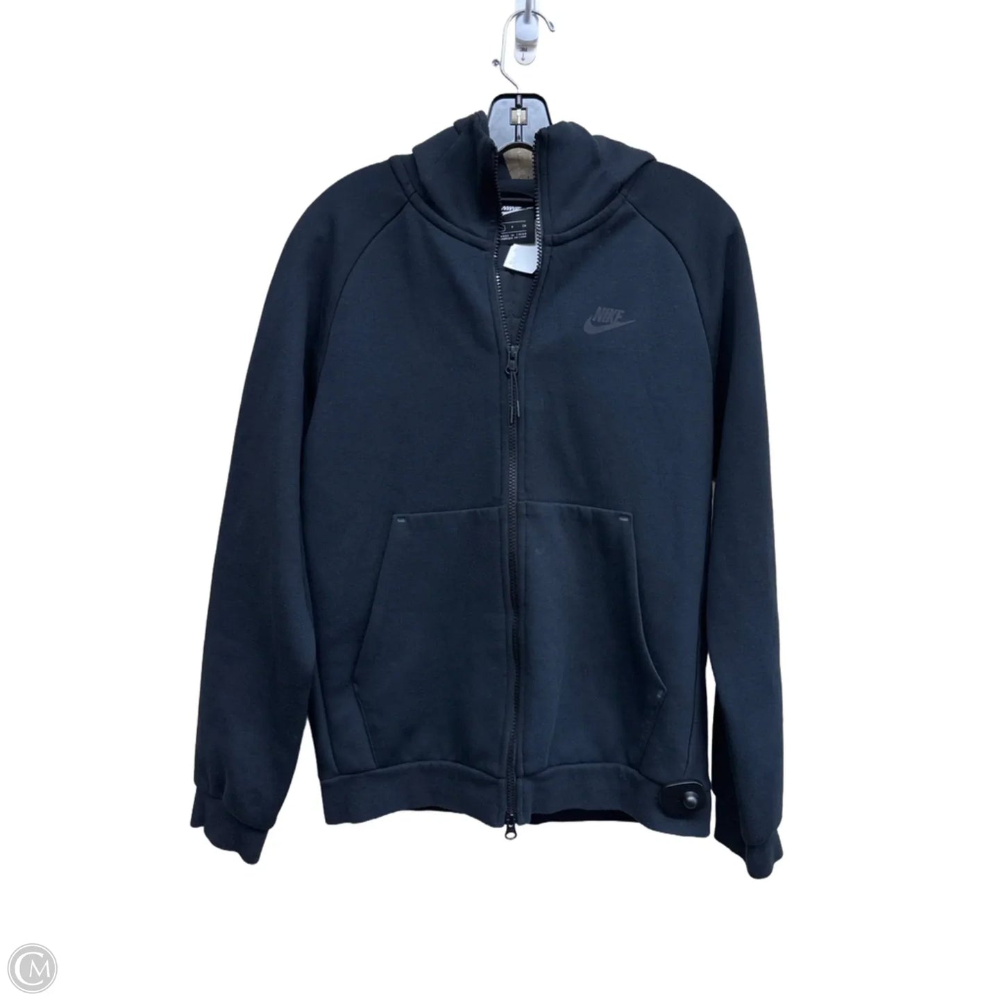 Athletic Jacket By Nike Apparel In Black, Size: S