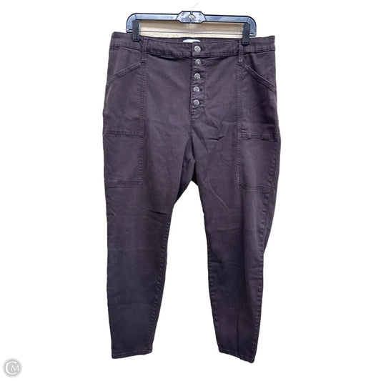 Jeans Skinny By Pistola In Purple Denim, Size: 18