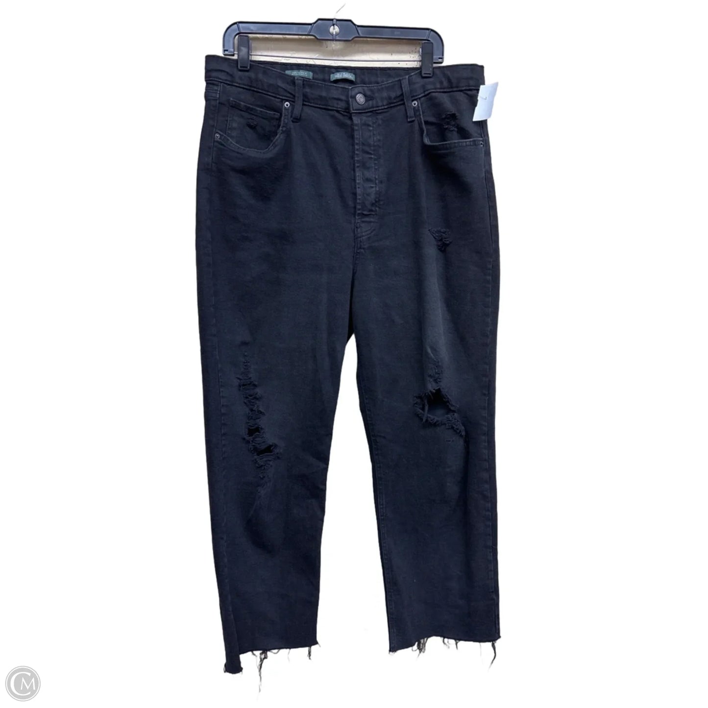 Jeans Straight By Wild Fable In Black Denim, Size: 16