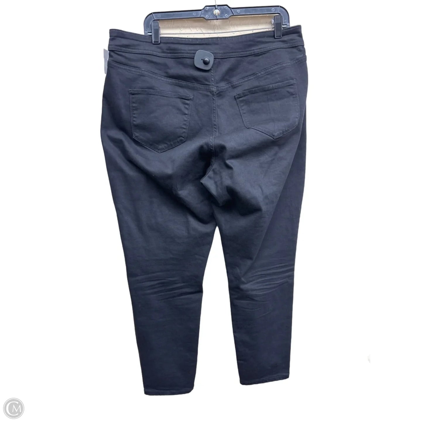 Jeans Skinny By Ava & Viv In Black Denim, Size: 16