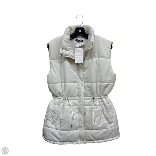 Vest Puffer & Quilted By Clothes Mentor In Cream, Size: S