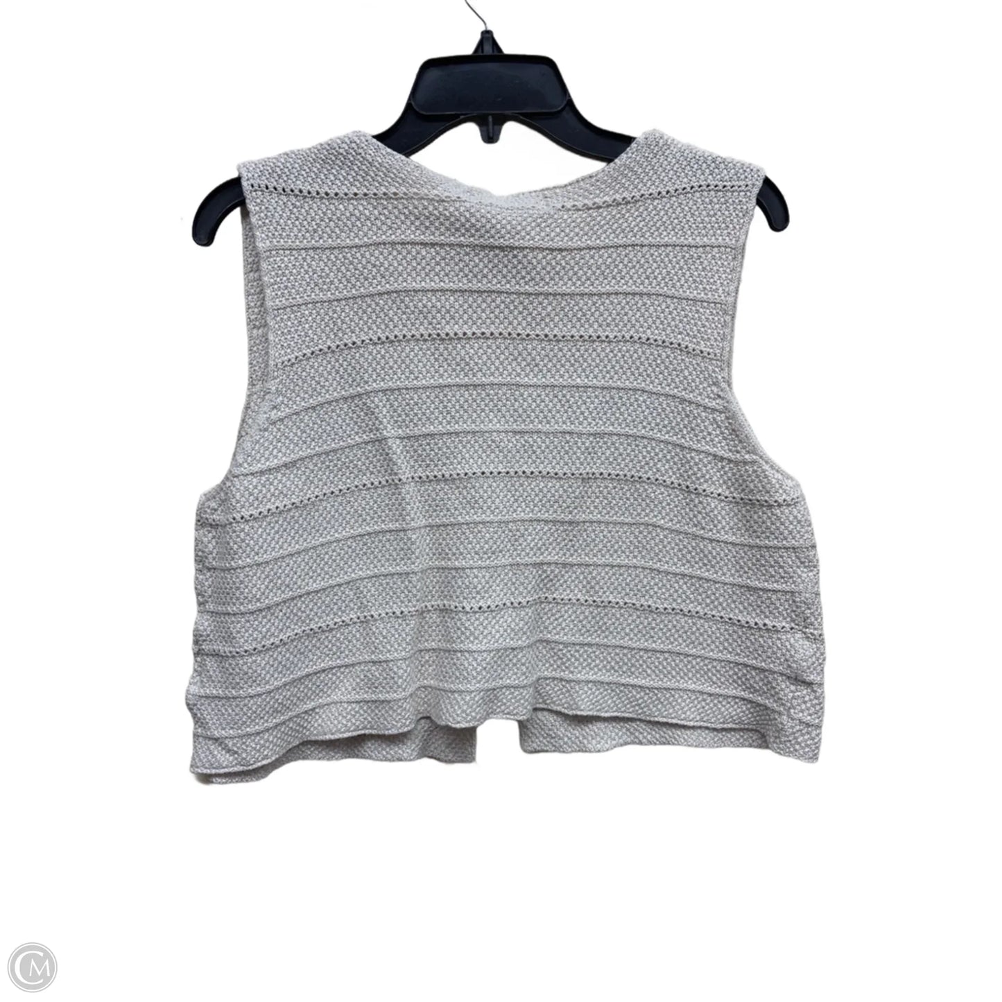 Top Sleeveless By Clothes Mentor In Tan, Size: L