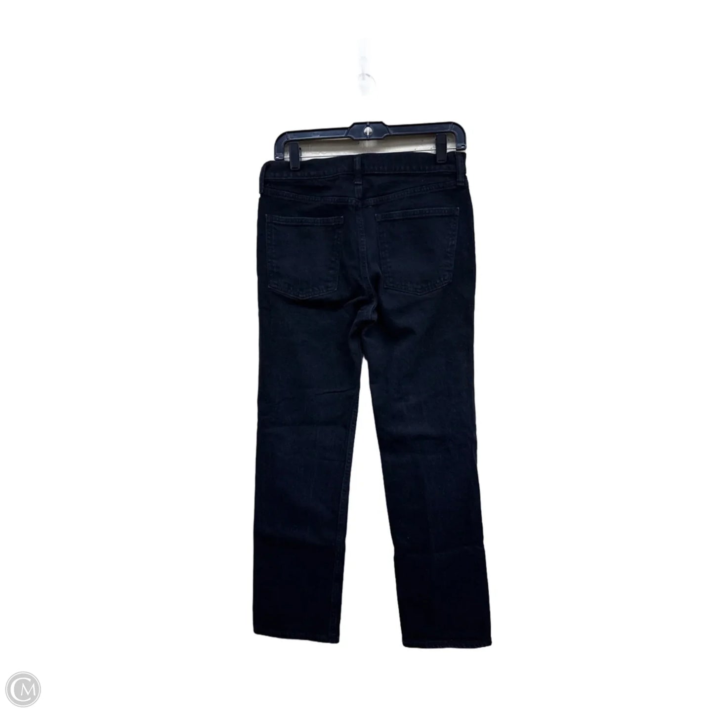 Jeans Straight By Gap In Black Denim, Size: 6