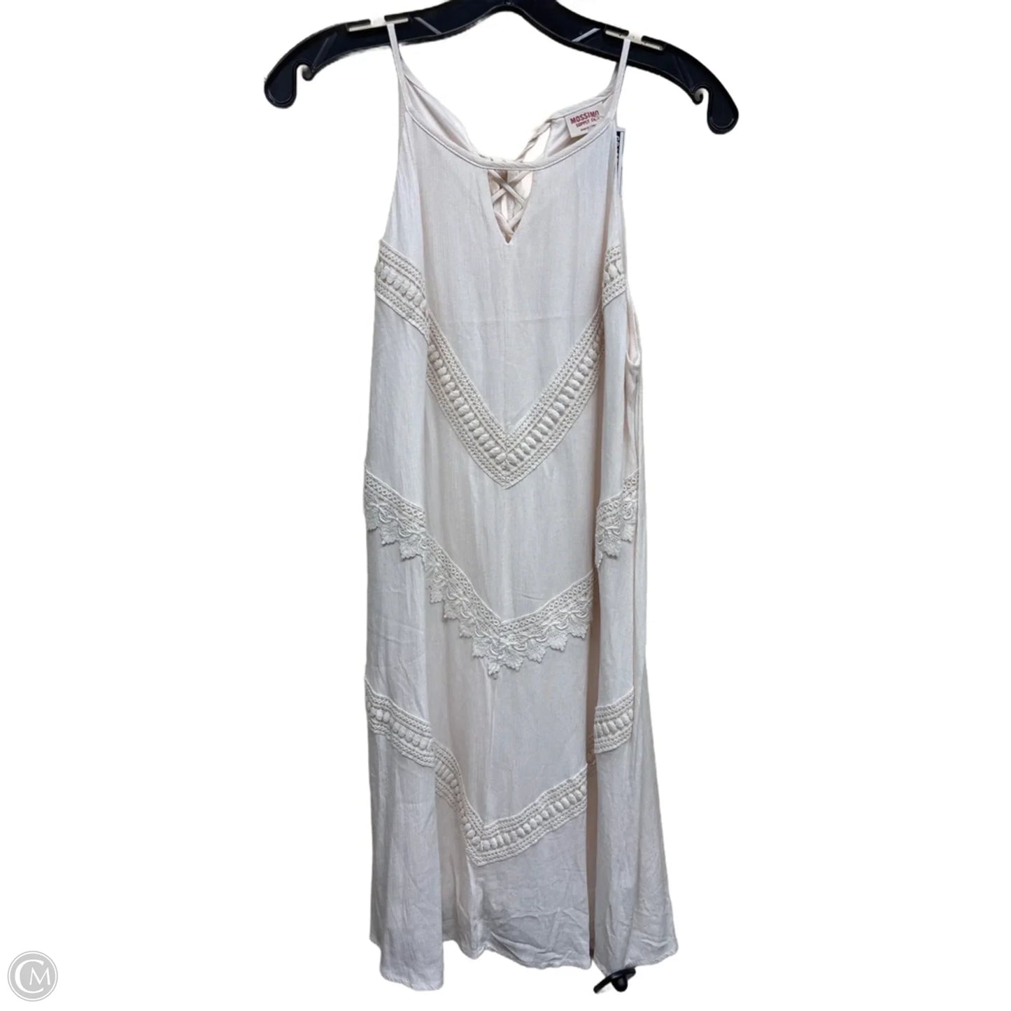 Dress Casual Midi By Mossimo In Cream, Size: M