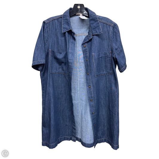 Dress Casual Short By Life In Progress In Blue Denim, Size: M
