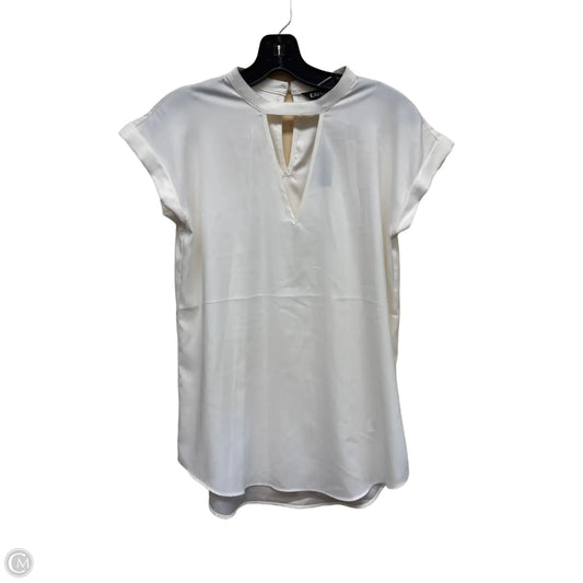 Top Short Sleeve By Express In White, Size: S