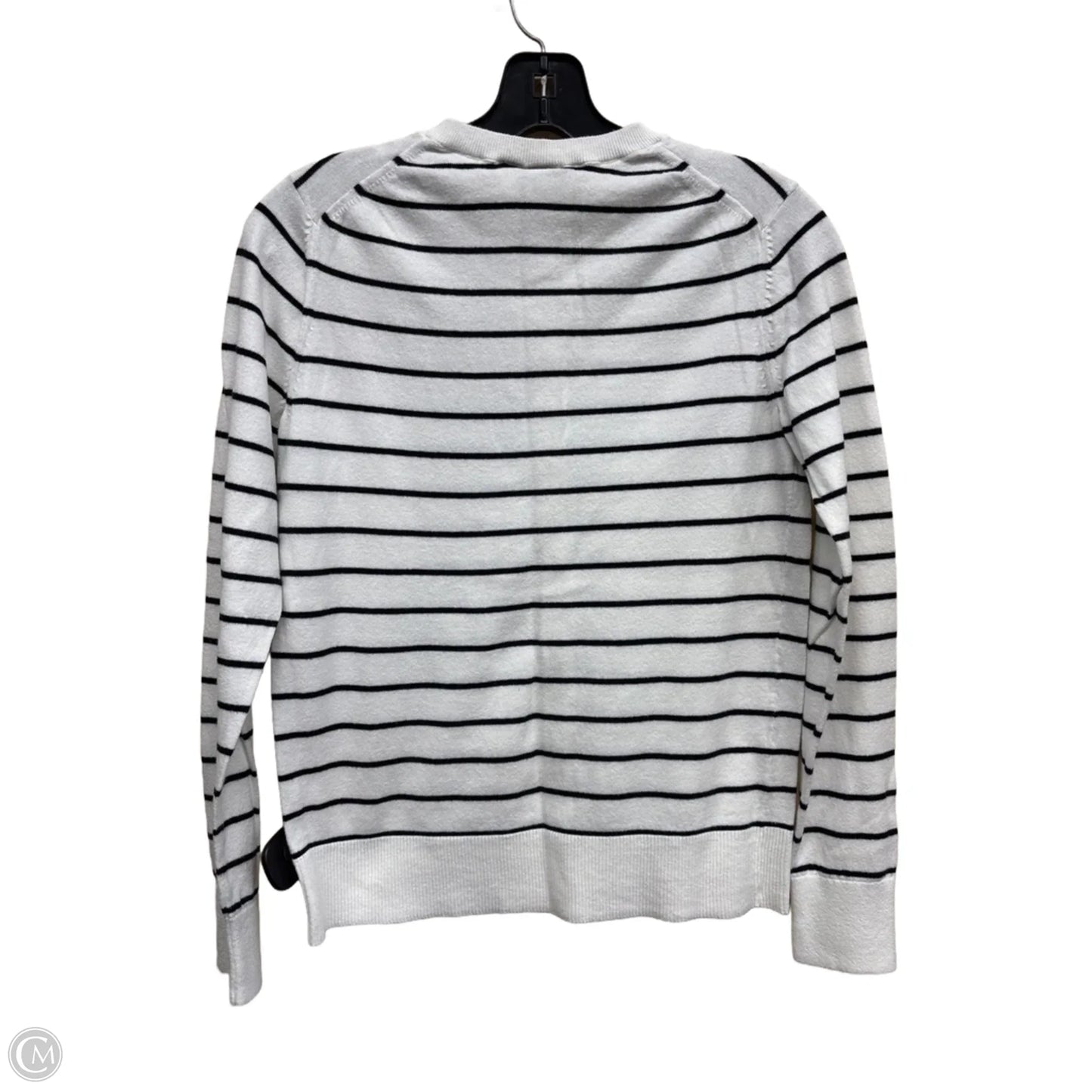 Cardigan By Gap In Striped Pattern, Size: M