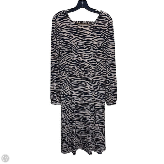 Dress Casual Midi By Loft In Animal Print, Size: 6