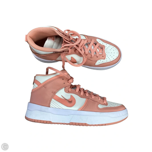 Shoes Sneakers By Nike In Pink & White, Size: 10