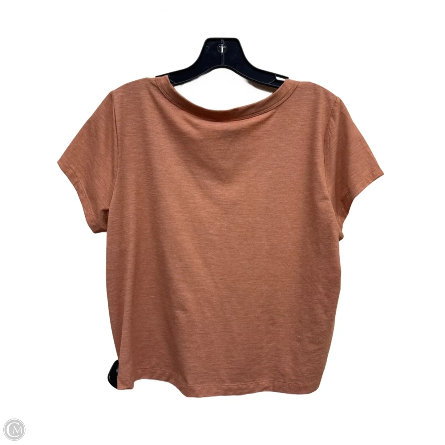 Top Short Sleeve By Loft In Brown, Size: M