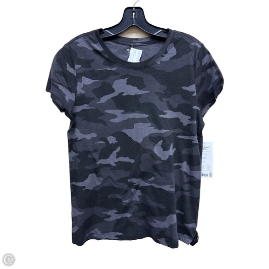 Athletic Top Short Sleeve By Athleta In Camouflage Print, Size: M