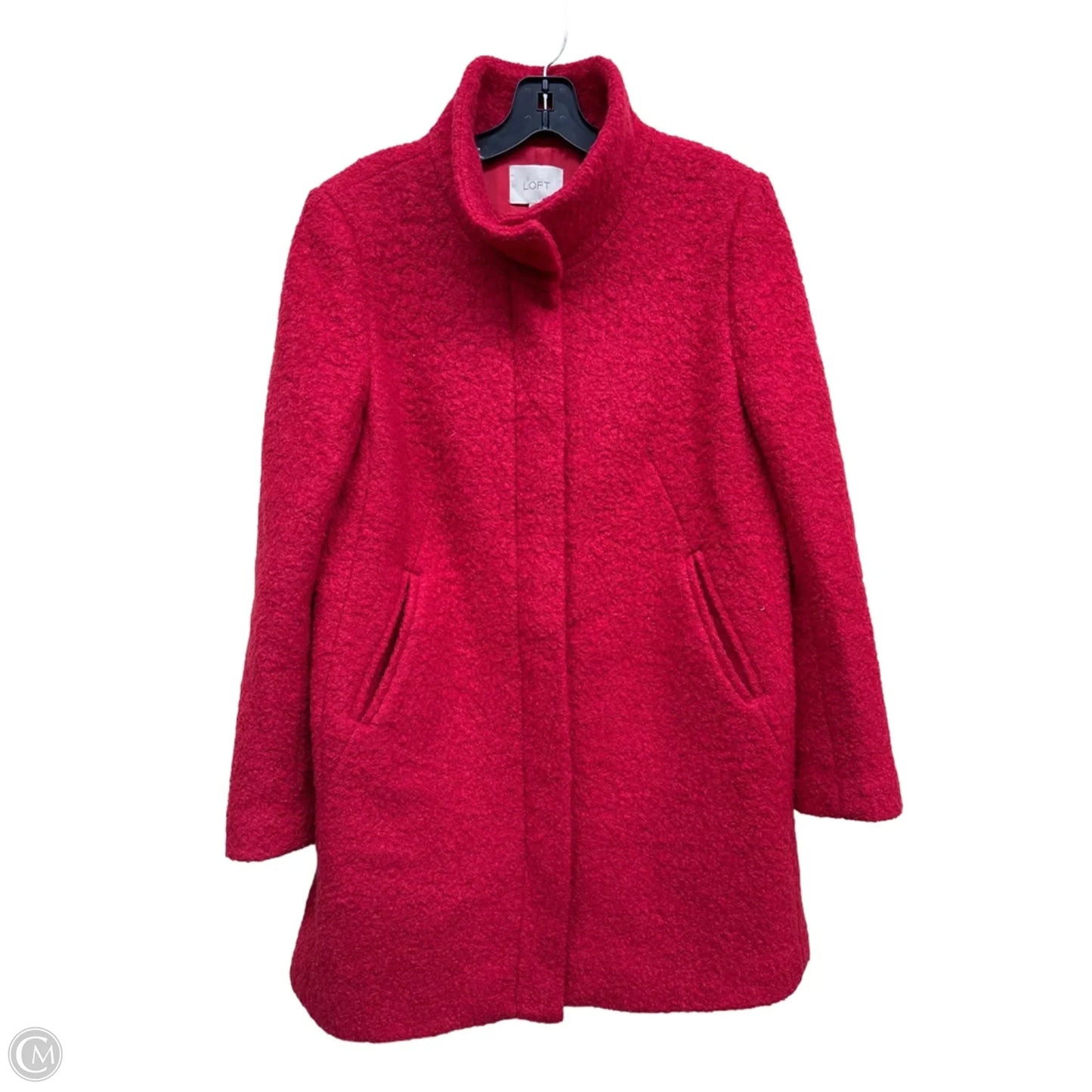 Coat Peacoat By Loft In Red, Size: M