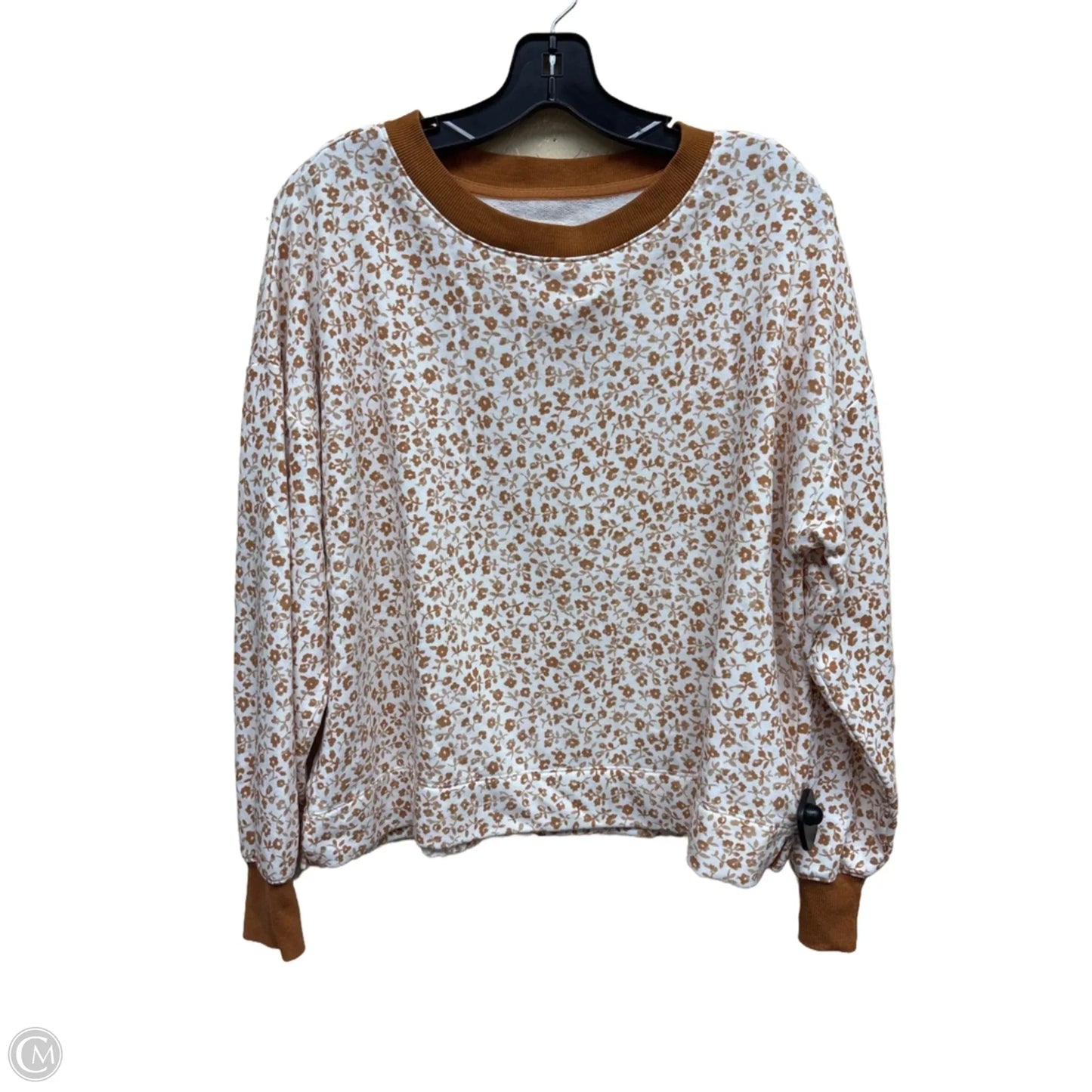 Sweatshirt Crewneck By Lou And Grey In Floral Print, Size: S