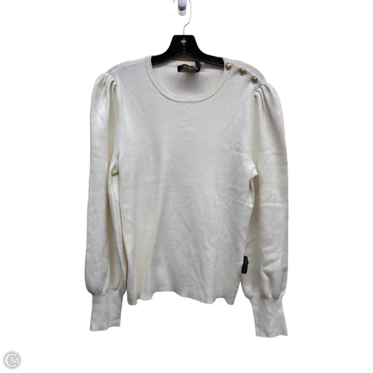 Top Long Sleeve By Lauren By Ralph Lauren In Cream, Size: Xl