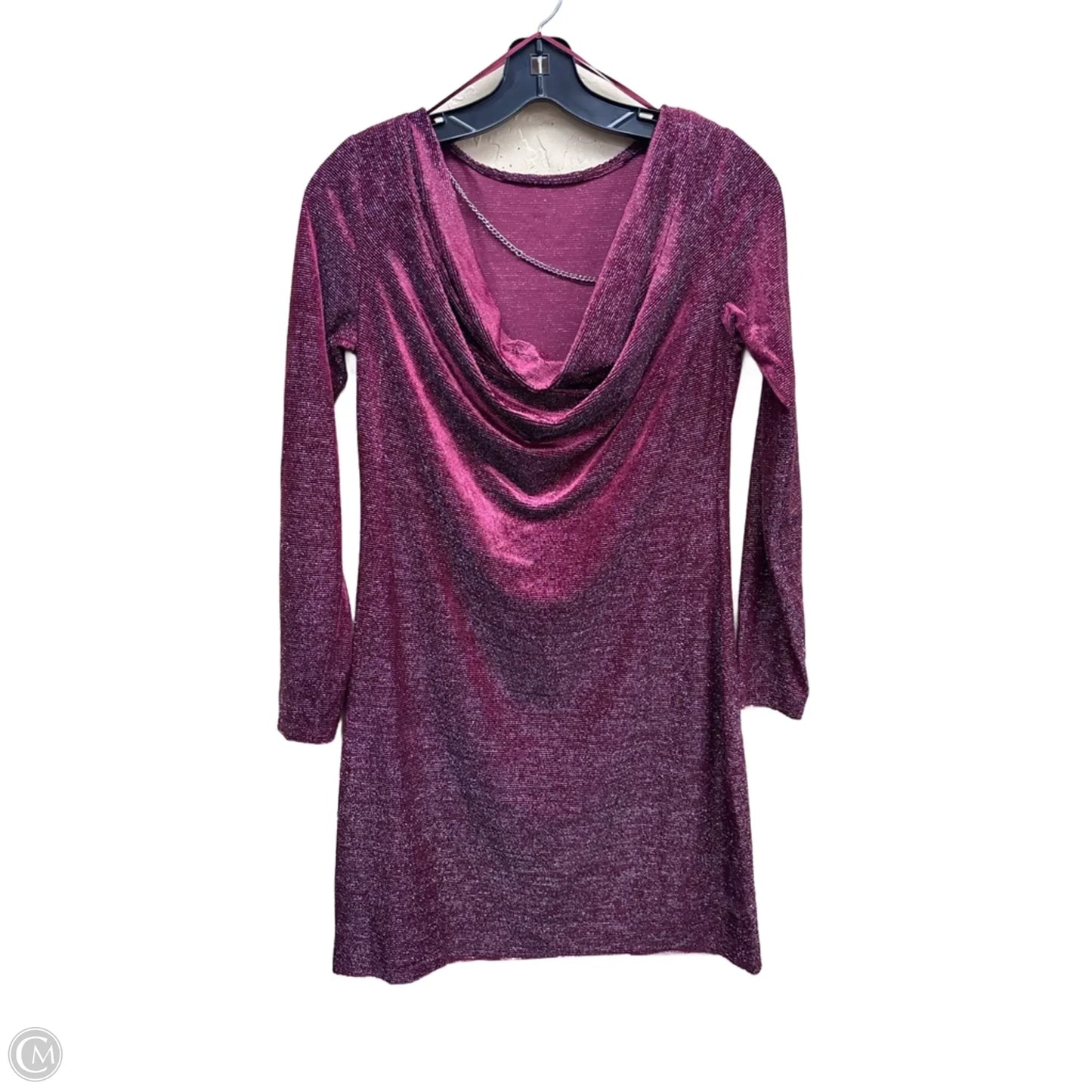 Dress Party Short By Michael By Michael Kors In Purple & Silver, Size: S