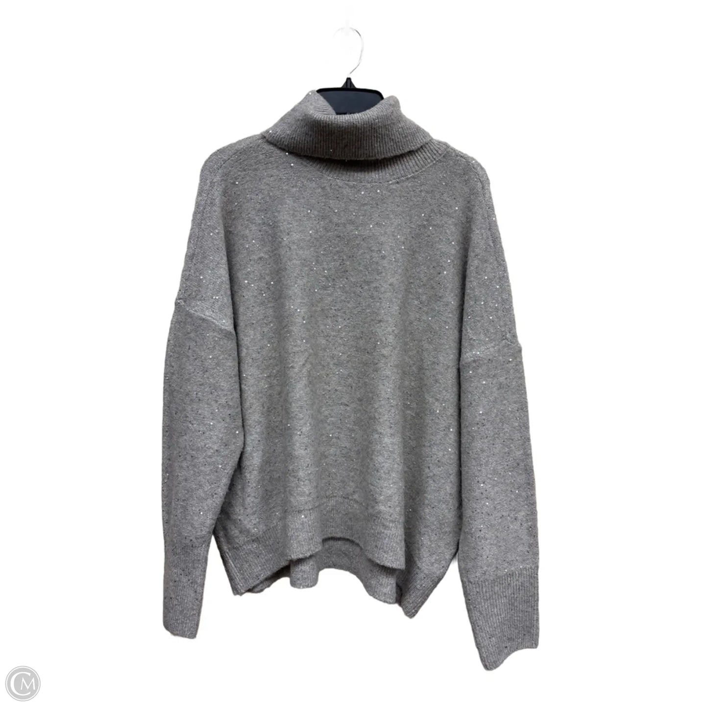 Sweater By Vince Camuto In Grey & Tan, Size: L