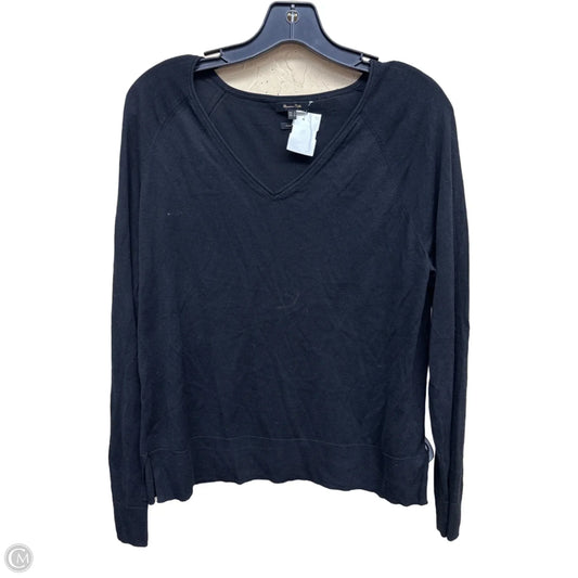 Top Long Sleeve By Massimo Dutti In Black, Size: S