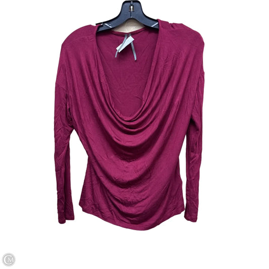 Top Long Sleeve By Anthropologie In Red, Size: S