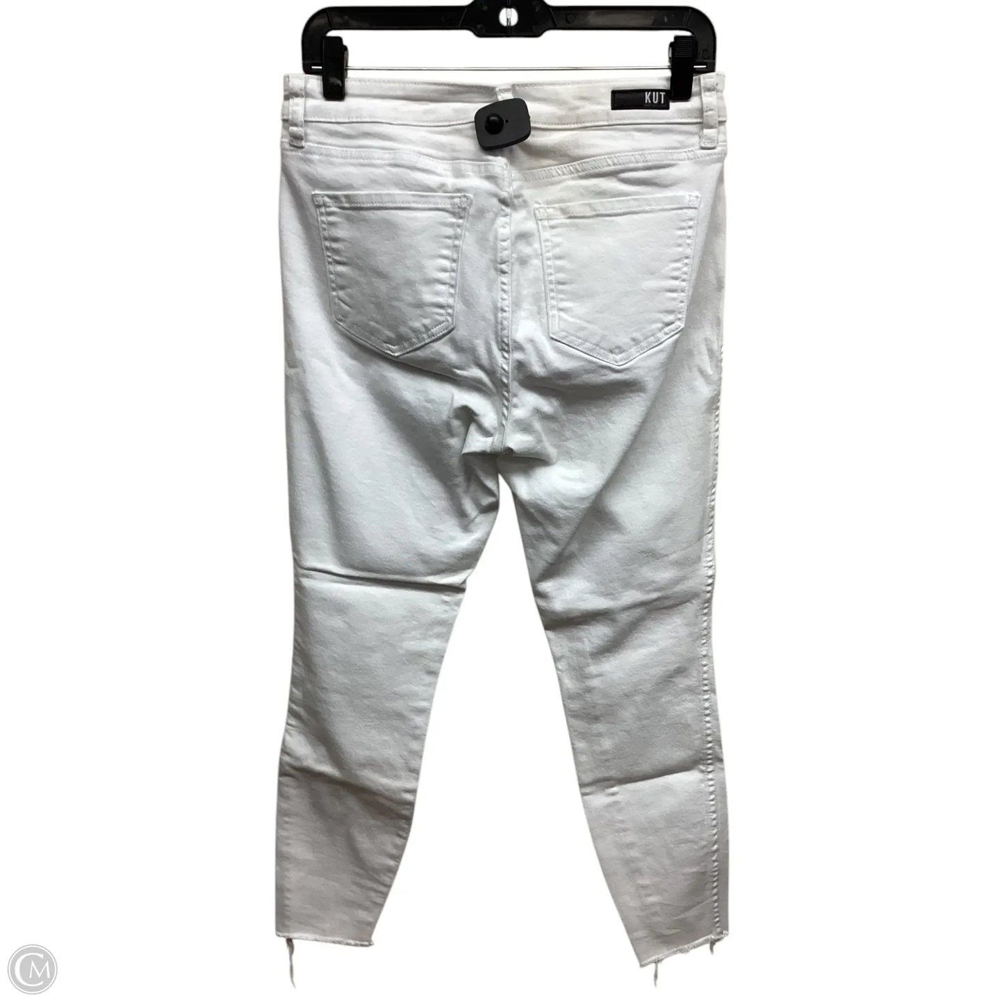Jeans Skinny By Kut In White Denim, Size: 4