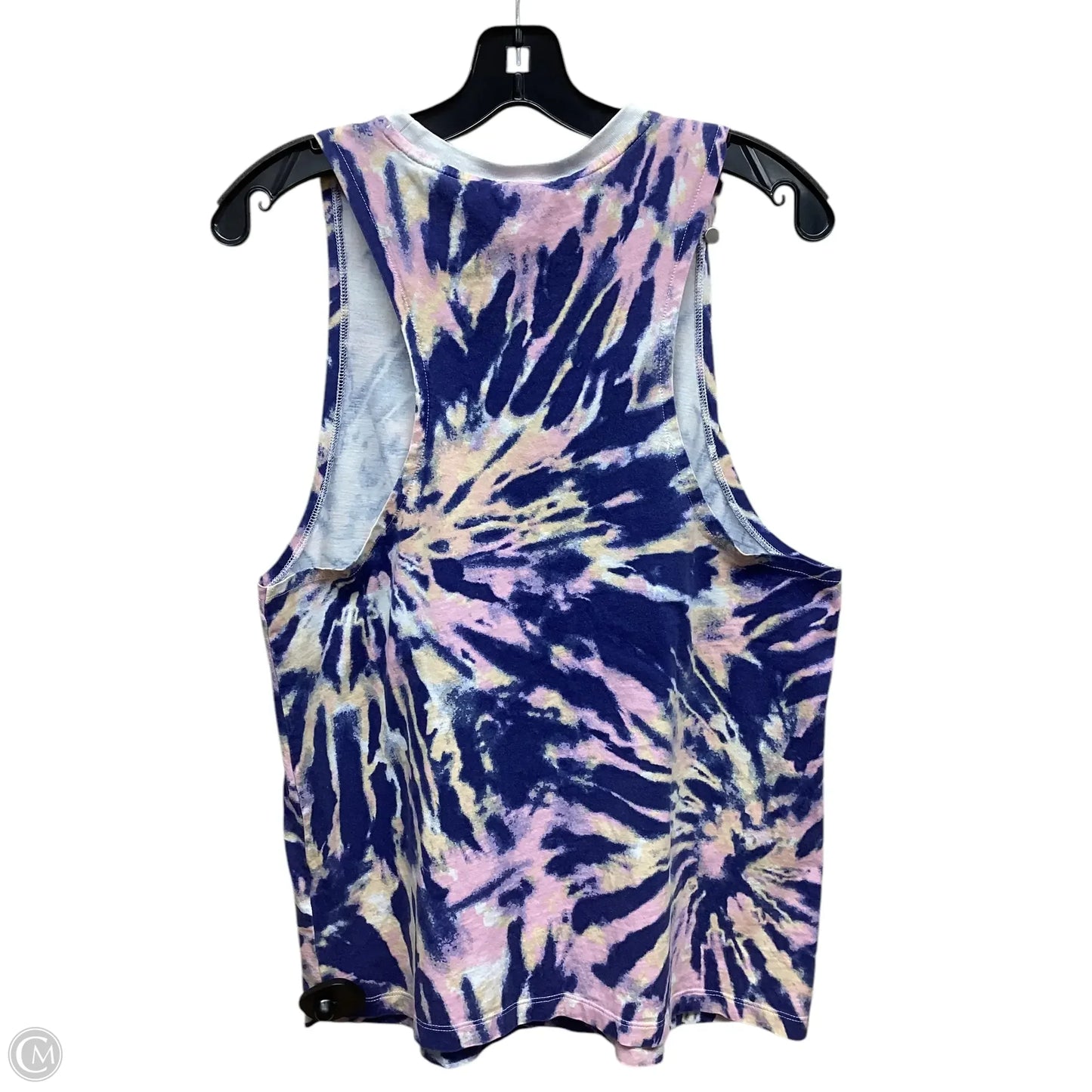Athletic Tank Top By Adidas In Tie Dye Print, Size: M