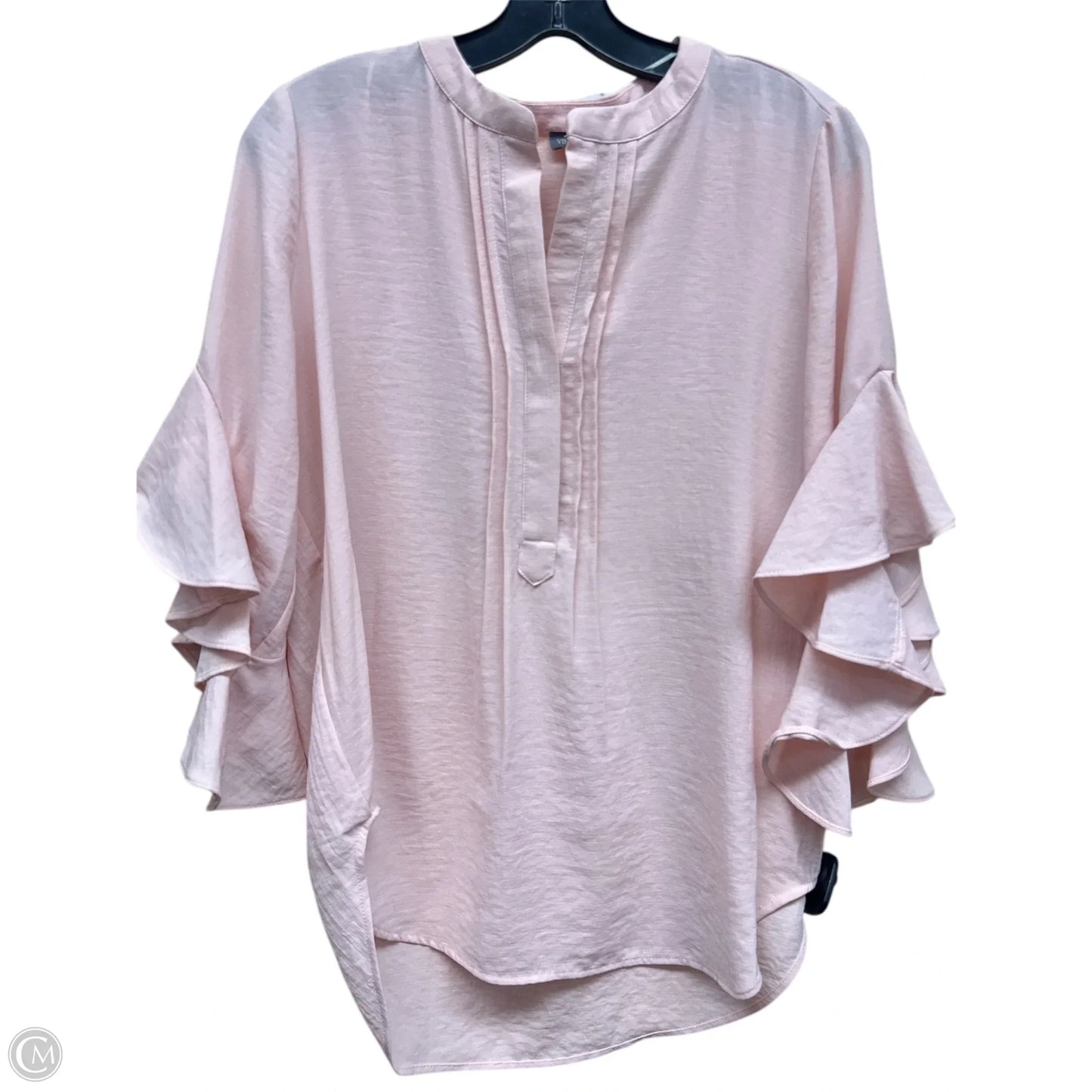 Top Long Sleeve By Vince Camuto In Pink, Size: S