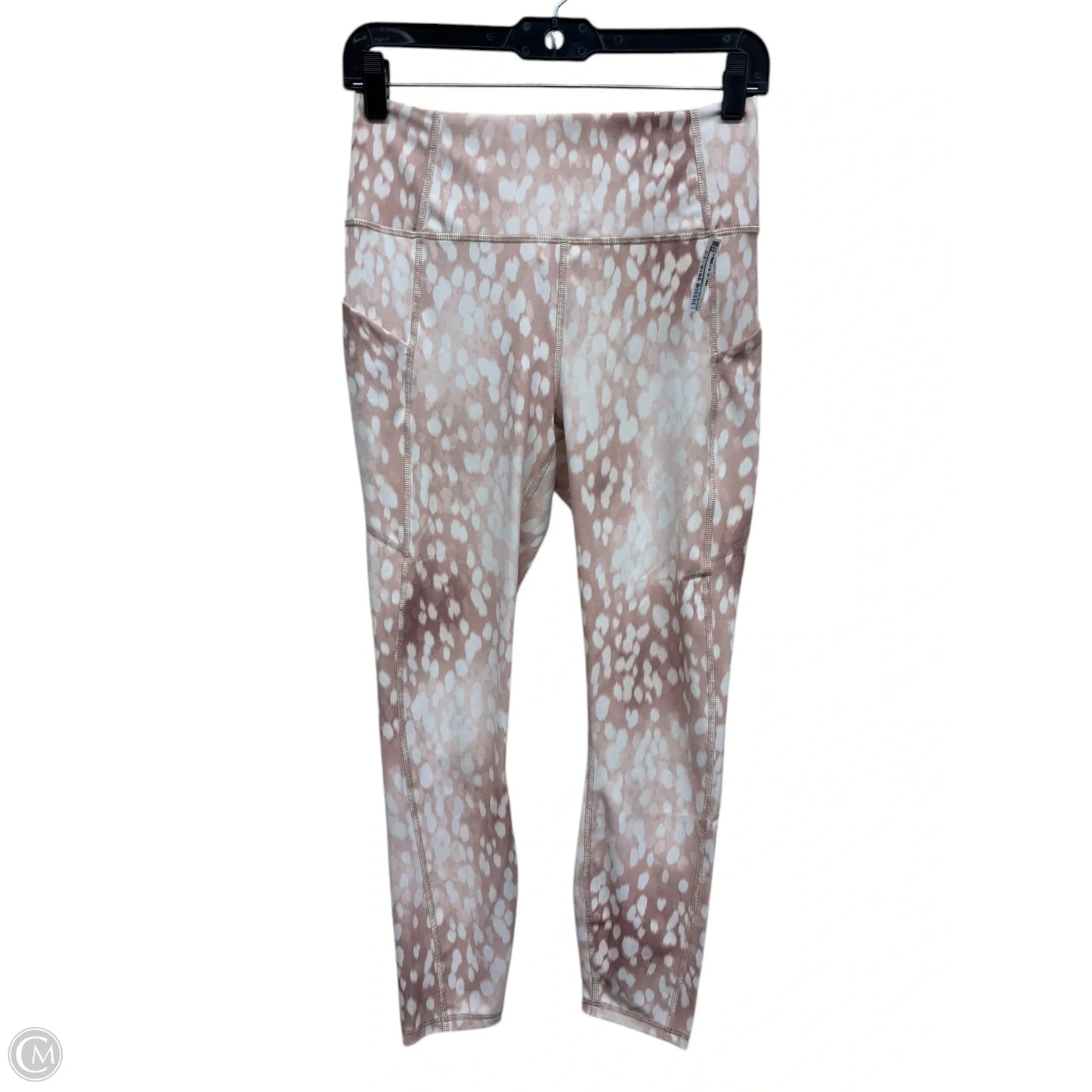 Athletic Leggings By Fabletics In Beige, Size: M