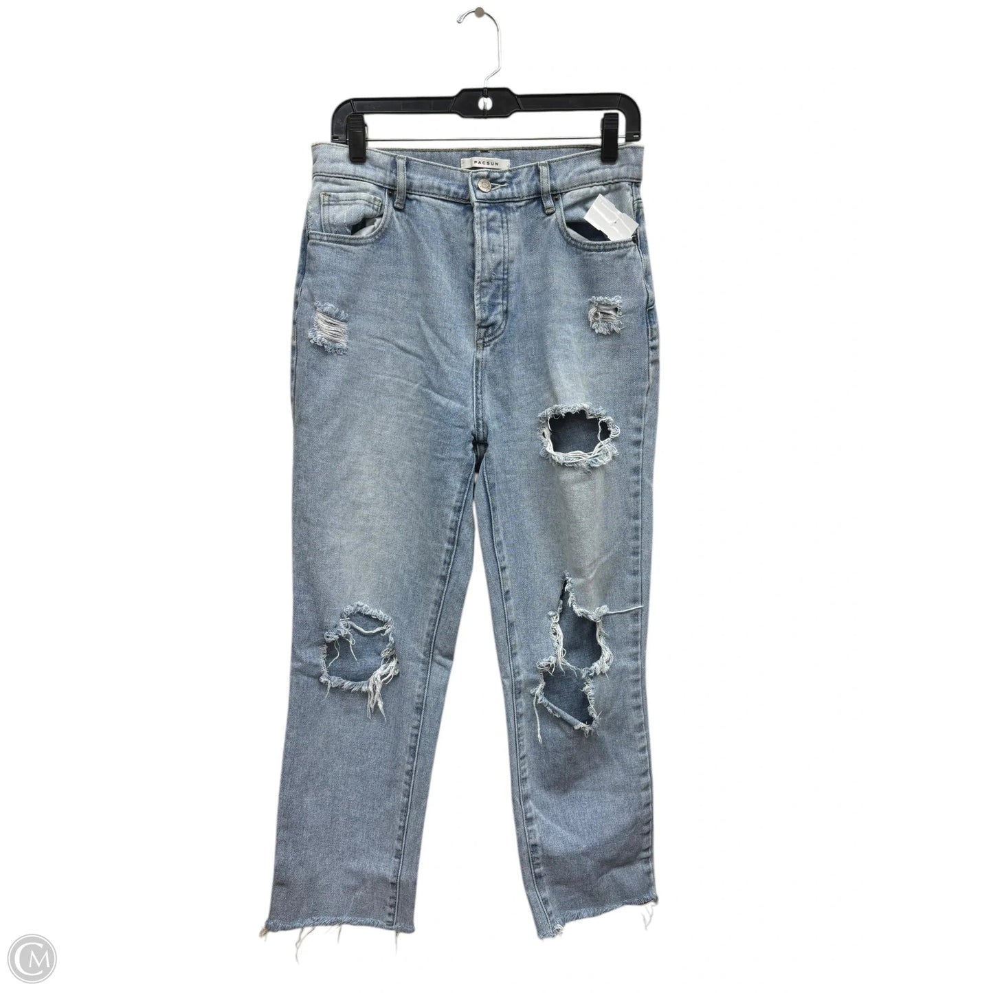 Jeans Straight By Pacsun In Blue Denim, Size: 6