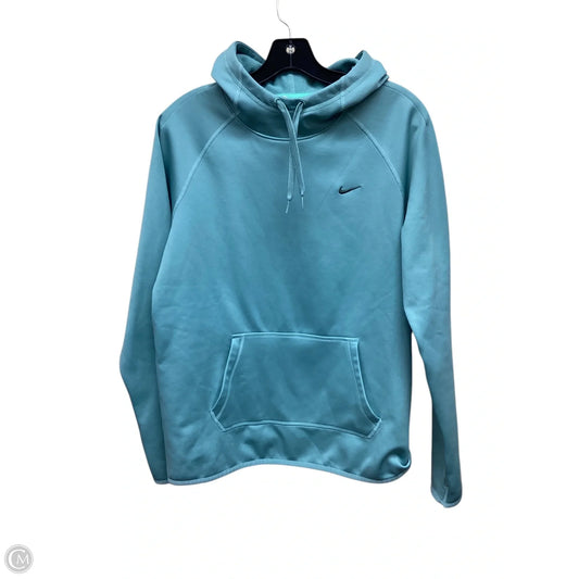 Athletic Sweatshirt Hoodie By Nike Apparel In Green, Size: M