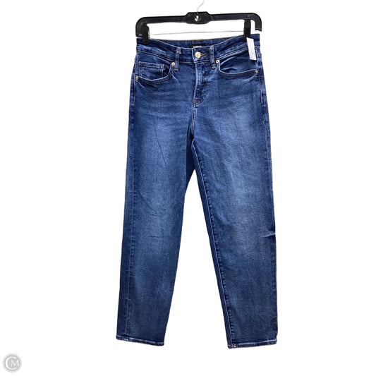 Jeans Straight By Express In Blue Denim, Size: 0