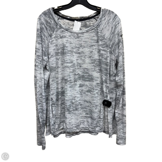 Athletic Top Long Sleeve Crewneck By Nike Apparel In Grey, Size: Xl