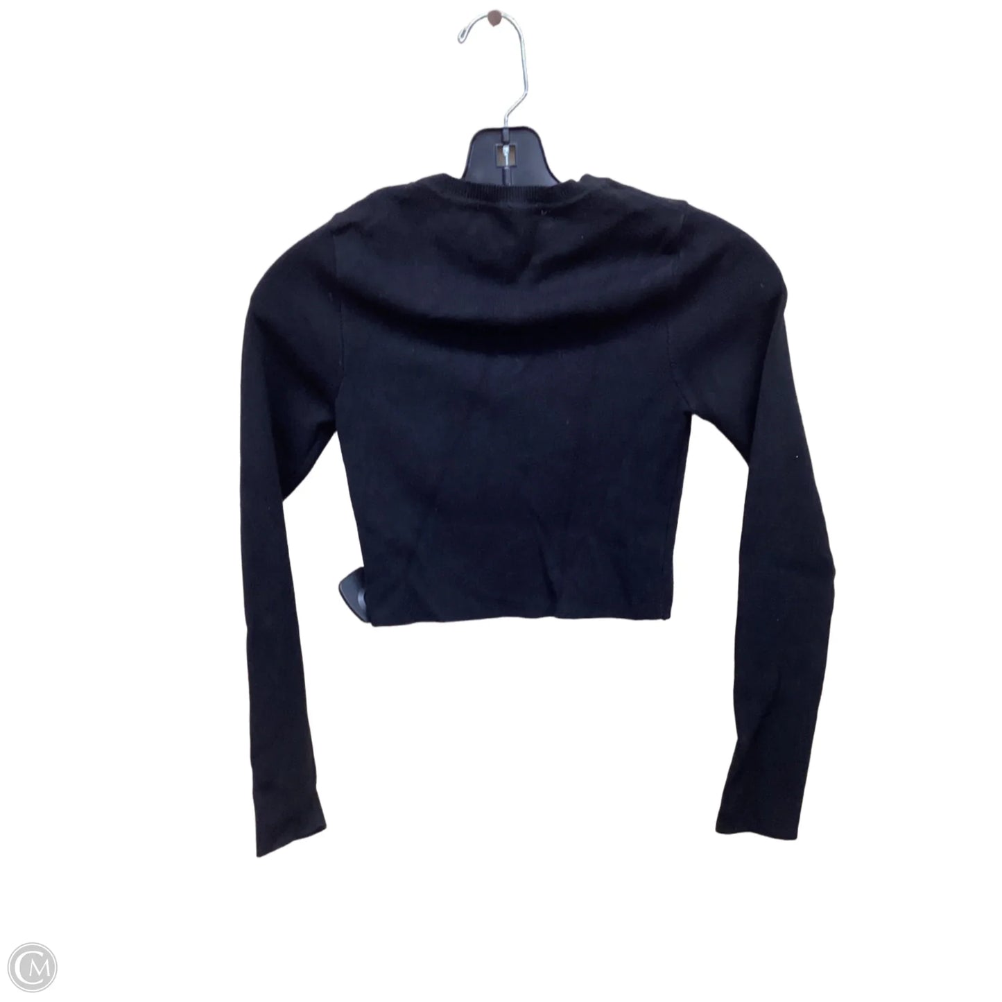 Top Long Sleeve By Zara In Black, Size: S