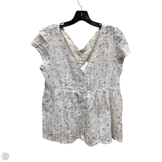 Top Short Sleeve By Ralph Lauren In Floral Print
