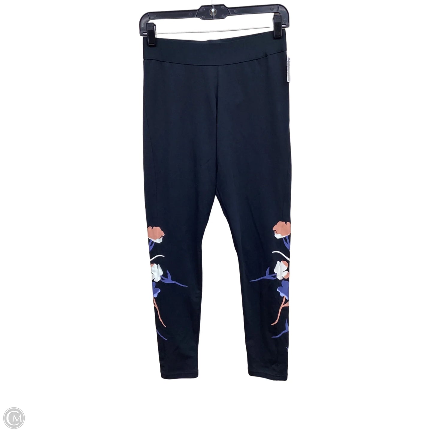Athletic Leggings By Adidas In Floral Print, Size: M
