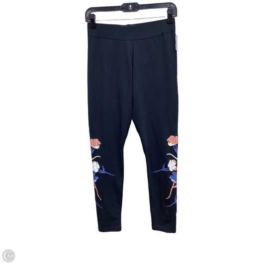 Athletic Leggings By Adidas In Floral Print, Size: M