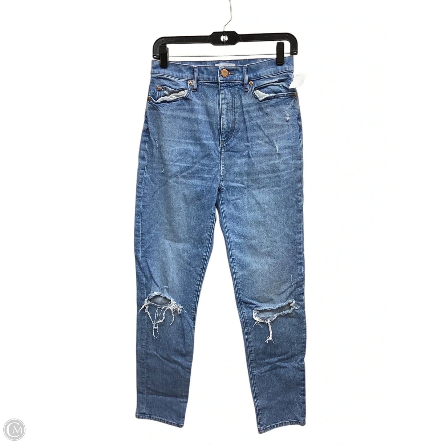 Jeans Boyfriend By Loft In Blue Denim, Size: 0